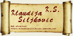 Klaudija Šiljković vizit kartica